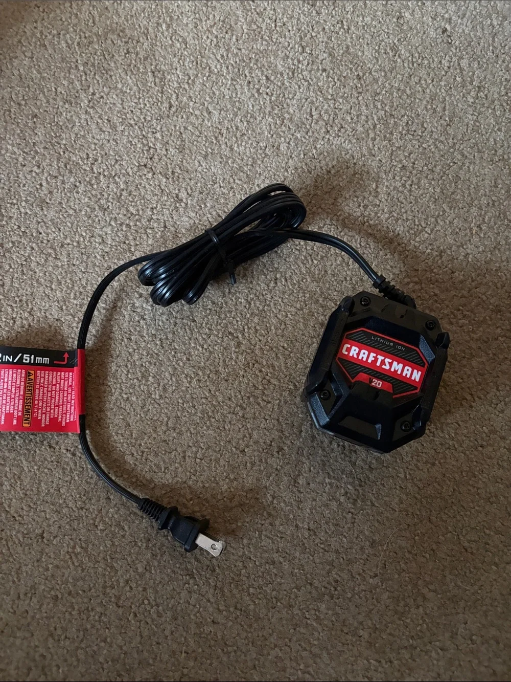 Craftsman Black and Red 20V Charger Pack